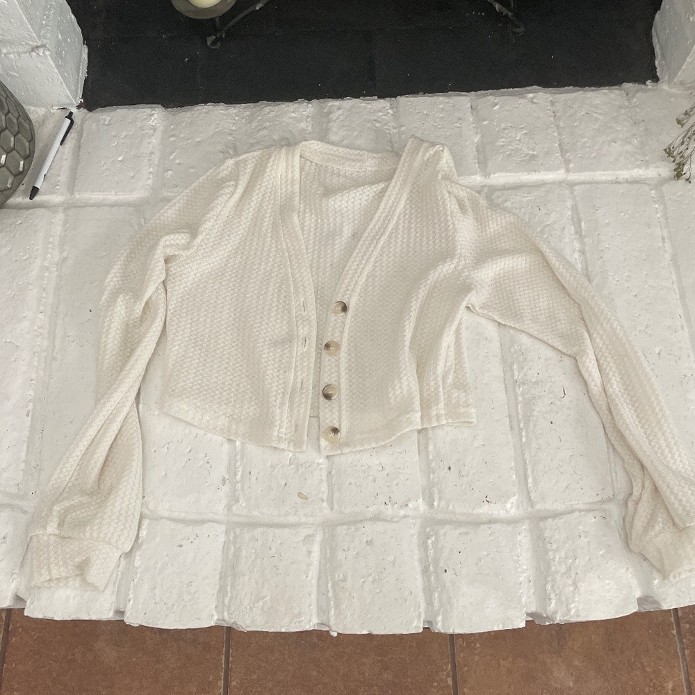 Girls white sweater